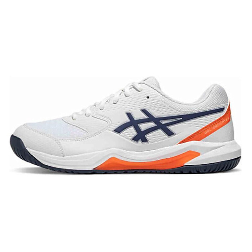 

ASICS Кроссовки Gel Dedicate 8 Low Top Tennis Shoes Men's White Blue Orange, Кроссовки Gel Dedicate 8 Low Top Tennis Shoes Men's White Blue Orange