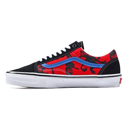 

VANS Кроссовки Old Skool Krooked By Natas For Ray Black Red Blue, Кроссовки Old Skool Krooked By Natas For Ray Black Red Blue