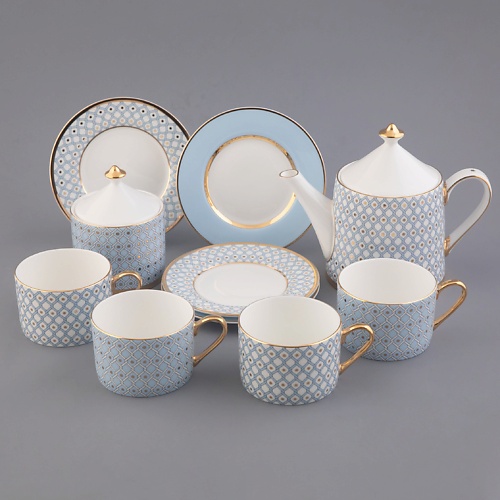 

ИМПЕРАТОРСКИЙ ФАРФОРОВЫЙ ЗАВОД Сервиз чайный на четыре персоны "Азур", Сервиз чайный на четыре персоны "Азур"