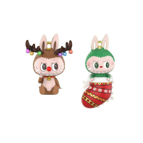

POP MART Игрушка LABUBU Christmas Series Elk Baby + Christmas Socks, 9см, Игрушка LABUBU Christmas Series Elk Baby + Christmas Socks, 9см