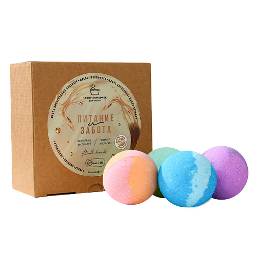 

BEAUTY FOX Бомбочки для ванны "Питание и забота", Бомбочки для ванны "Питание и забота"