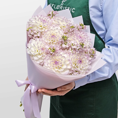 

STUDIO FLORISTIC Букет из Георгин и Маттиол «Сиреневая Соната», Букет из Георгин и Маттиол «Сиреневая Соната»