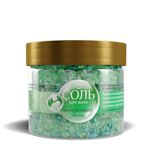 

DR.AQUA Соль морская ароматная Антицеллюлит De-tox 350, Соль морская ароматная Антицеллюлит De-tox