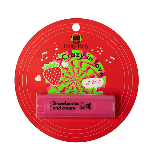 

HOLLY POLLY Бальзам для губ Клубника со сливками, Бальзам для губ Клубника со сливками
