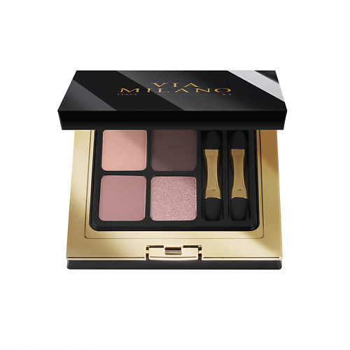 

VIA MILANO Палетка теней для век четырехцветная с витамином Е Ранний рассвет Eyeshadow Palette 4 Colours Early Sunrise, Палетка теней для век четырехцветная с витамином Е Ранний рассвет Eyeshadow Palette 4 Colours Early Sunrise