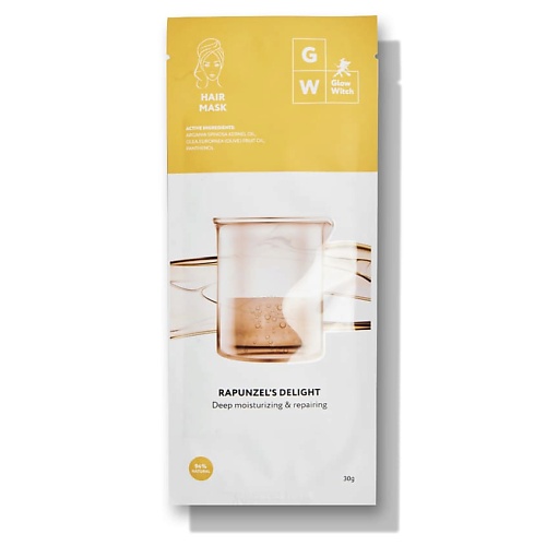 

GLOW WITCH Маска-шапочка для нормальных, мелированных, вьющихся и сухих волос с маслами 30, Маска-шапочка для нормальных, мелированных, вьющихся и сухих волос с маслами