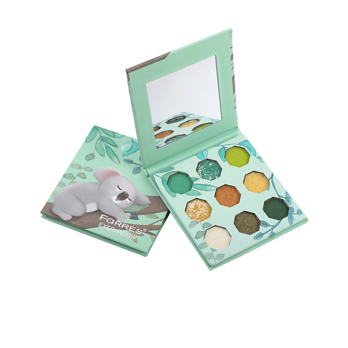 

FARRES Тени для век 9 цветов ANIMALS, Тени для век 9 цветов ANIMALS