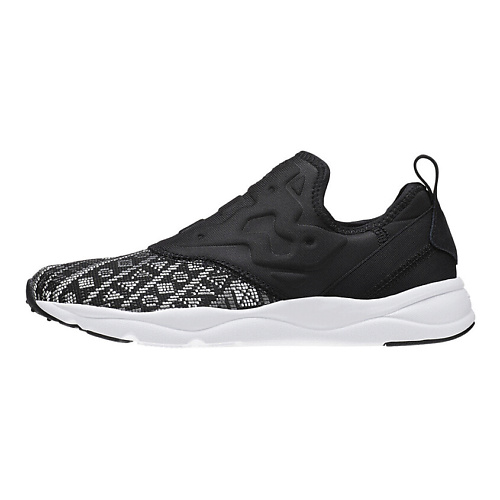 

REEBOK Кроссовки Reebok Furylite Slip On Gt Running Shoes Black/White Women's, Кроссовки Reebok Furylite Slip On Gt Running Shoes Black/White Women's