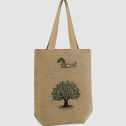 

ARYA HOME COLLECTION Натуральная сумка из джута ручной работы Ivory 42x35, Натуральная сумка из джута ручной работы Ivory 42x35