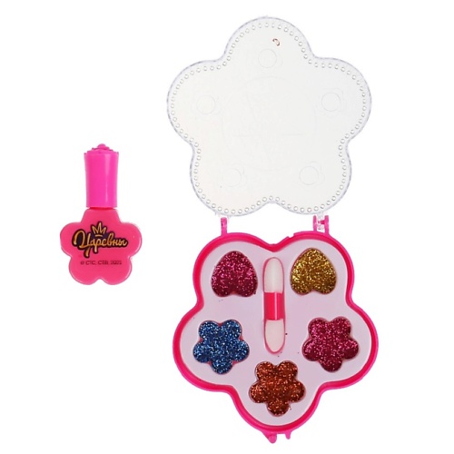 

МИЛАЯ ЛЕДИ Набор косметики для девочек Царевны: Тени для век с блестками, Лак, Набор косметики для девочек Царевны: Тени для век с блестками, Лак