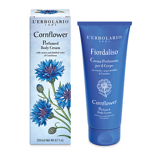 

LERBOLARIO Крем для тела Cornflower Perfumed Body Cream 200, Крем для тела Cornflower Perfumed Body Cream