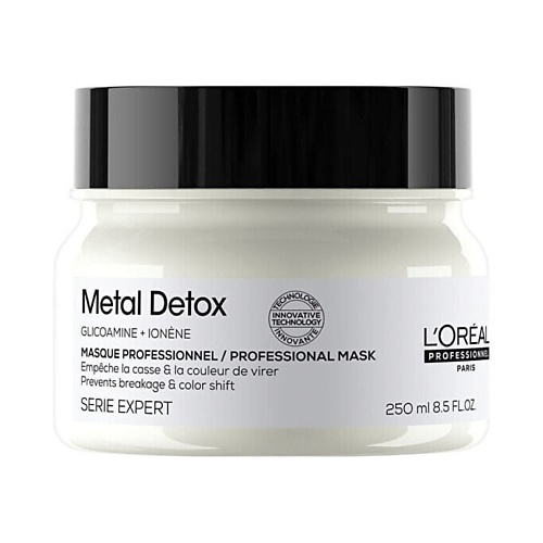 

L'OREAL PROFESSIONNEL Восстанавливающая маска для волос после осветления и окрашивания Metal Detox 150, Восстанавливающая маска для волос после осветления и окрашивания Metal Detox