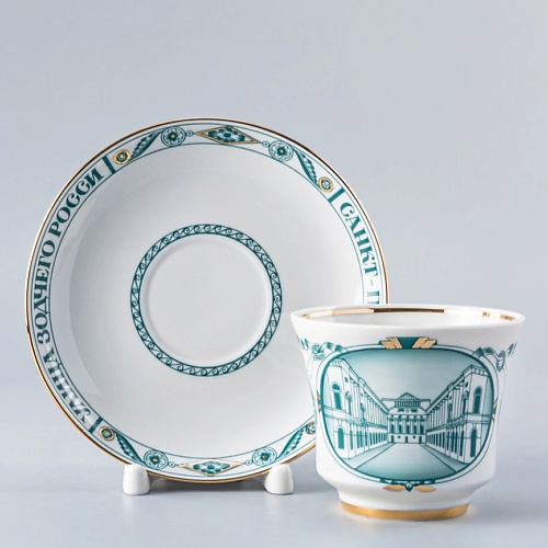 

ИМПЕРАТОРСКИЙ ФАРФОРОВЫЙ ЗАВОД Чашка с блюдцем чайная "Улица зодчего Росси", Чашка с блюдцем чайная "Улица зодчего Росси"