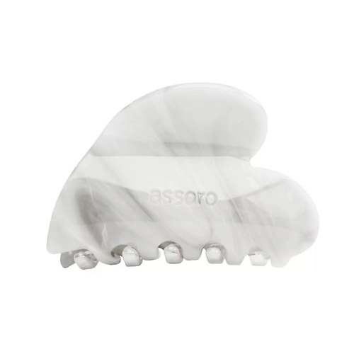 

ASSORO Краб для волос Платиновое сердце, Краб для волос Платиновое сердце