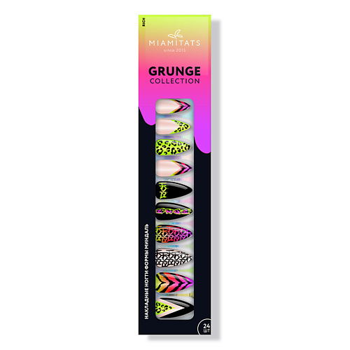 

MIAMITATS Набор накладных ногтей GRUNGE Rich, Набор накладных ногтей GRUNGE Rich