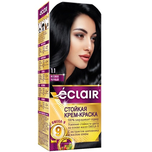 

ECLAIR Стойкая крем-краска для волос OMEGA-9, Стойкая крем-краска для волос OMEGA-9