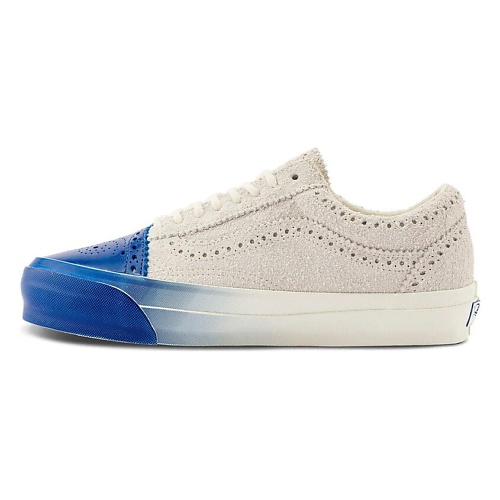 

VANS Кроссовки Old Skool Anti-Slip Wear-Resistant Low-Top Skateboard Shoes White Blue, Кроссовки Old Skool Anti-Slip Wear-Resistant Low-Top Skateboard Shoes White Blue