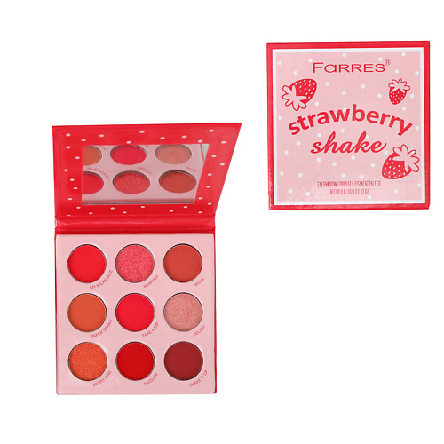 

FARRES Тени для век 9 цветов TASTY, Тени для век 9 цветов TASTY