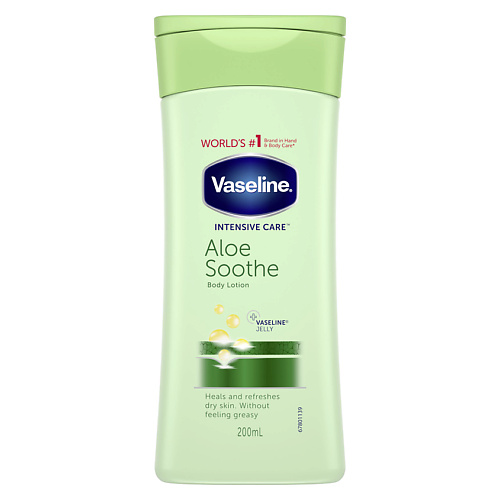 

VASELINE Лосьон для тела Свежесть Алое 200, Лосьон для тела Свежесть Алое