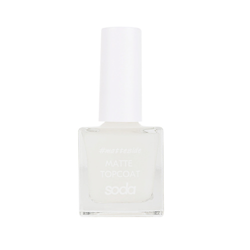 

SODA Матовое покрытие для ногтей MATTE TOPCOAT #matteside, Матовое покрытие для ногтей MATTE TOPCOAT #matteside