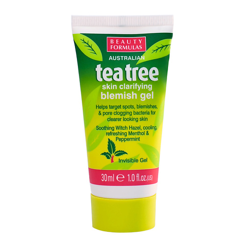 

BEAUTY FORMULAS Гель устраняющий дефекты кожи Чайное дерево Tea Tree Skin Clarifying Blemish Gel 30, Гель устраняющий дефекты кожи Чайное дерево Tea Tree Skin Clarifying Blemish Gel