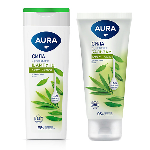 

AURA Шампунь и Бальзам Сила и укрепление, Шампунь и Бальзам Сила и укрепление