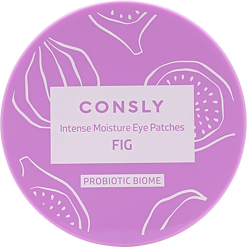 

CONSLY Глубоко увлажняющие патчи с пробиотиками и экстрактом инжира для чувствительной и сухой кожи век Intense Moisture Eye Patches Fig Probiotic Biome, Глубоко увлажняющие патчи с пробиотиками и экстрактом инжира для чувствительной и сухой кожи век Inte