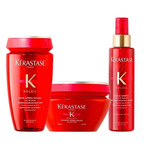 

KERASTASE Набор для ухода за волосами Soleil: шампунь+маска+масло, Набор для ухода за волосами Soleil: шампунь+маска+масло