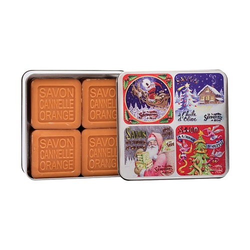 

LA SAVONNERIE DE NYONS Новогодний набор мыла с апельсином и корицей 1, Новогодний набор мыла с апельсином и корицей