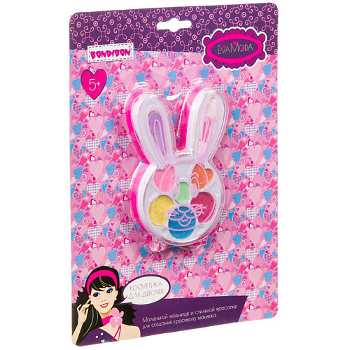 

BONDIBON Набор декоративной косметики Eva Moda "Зайчик с тенями для век" 7 цветов, Набор декоративной косметики Eva Moda "Зайчик с тенями для век" 7 цветов