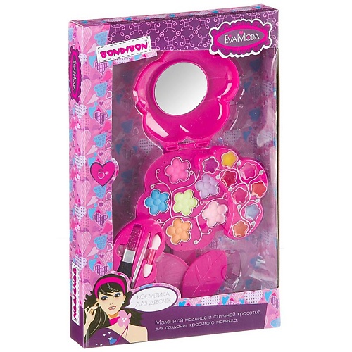 

BONDIBON Набор декоративной косметики Eva Moda "Розочка" розовый, Набор декоративной косметики Eva Moda "Розочка" розовый