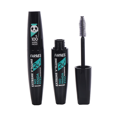 FARRES Тушь для ресниц водостойкая EXTREME VOLUME NO MORE PANDA EYES 243₽