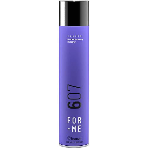 

FRAMESI Лак для волос экстрасильной фиксации FOR-ME 607 HOLD ME EXTREMELY HAIRSPRAY 500, Лак для волос экстрасильной фиксации FOR-ME 607 HOLD ME EXTREMELY HAIRSPRAY