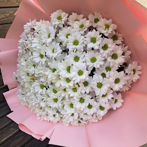 

FLOWERTVER Большой букет с ромашкообразными хризантемами, Большой букет с ромашкообразными хризантемами