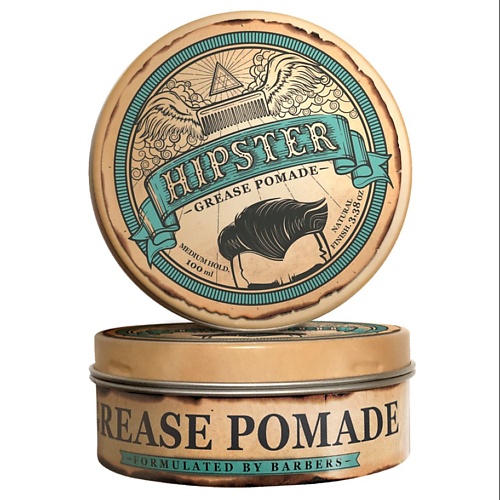 

HIPSTER Grease Pomade medium Воск для укладки волос со средней фиксацией 100, Grease Pomade medium Воск для укладки волос со средней фиксацией