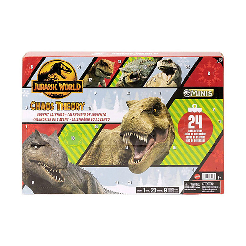 

MATTEL Адвент-календарь Теория хаоса с фигурками динозавров и аксессуарами, Адвент-календарь Теория хаоса с фигурками динозавров и аксессуарами