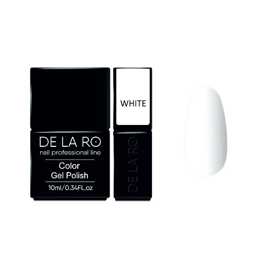 

DE LA RO Гель-лак для ногтей Classic White, Гель-лак для ногтей Classic White