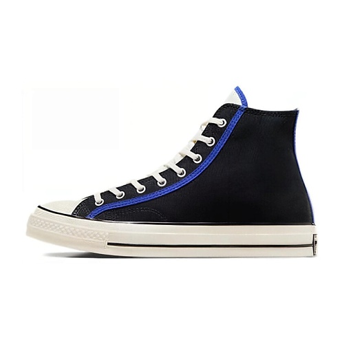 

CONVERSE Кроссовки Chuck 70 High Black Blue Flame, Кроссовки Chuck 70 High Black Blue Flame