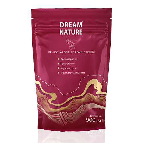 

DREAM NATURE Соль с пеной для ванн "Земляника" 900, Соль с пеной для ванн "Земляника"