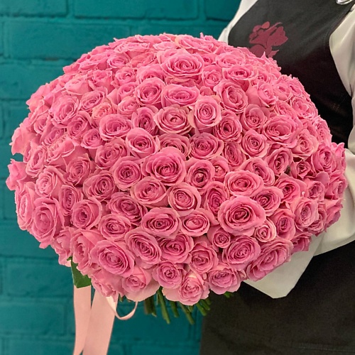 

ЦВЕТЫ МИШКИ Букет из 151 розовой розы, Букет из 151 розовой розы