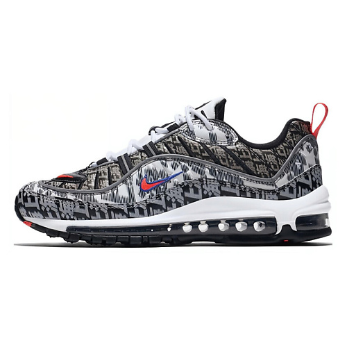 

NIKE Кроссовки Air Max 98 Shanghai Marathon China Exclusive 'Black White Grey', Кроссовки Air Max 98 Shanghai Marathon China Exclusive 'Black White Grey'