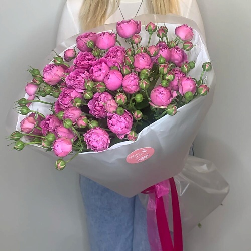 

FLEUR DE FEE ЦВЕТОЧНАЯ ФЕЯ Букет из кустовых пионовидных роз Мисти Бабблз (7 веток), Букет из кустовых пионовидных роз Мисти Бабблз (7 веток)