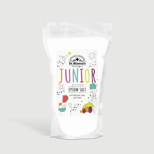

DR.MINERAL’S Английская соль Эпсом для ванн детская 500, Английская соль Эпсом для ванн детская