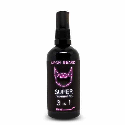 

NEON BEARD Очищающий гель для лица и бороды VIOLET NEON - Карибский ром 100, Очищающий гель для лица и бороды VIOLET NEON - Карибский ром