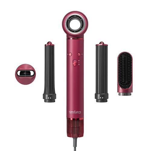 

TIMFATO Фен для волос профессиональный стайлер с насадками 5в1, Фен для волос профессиональный стайлер с насадками 5в1