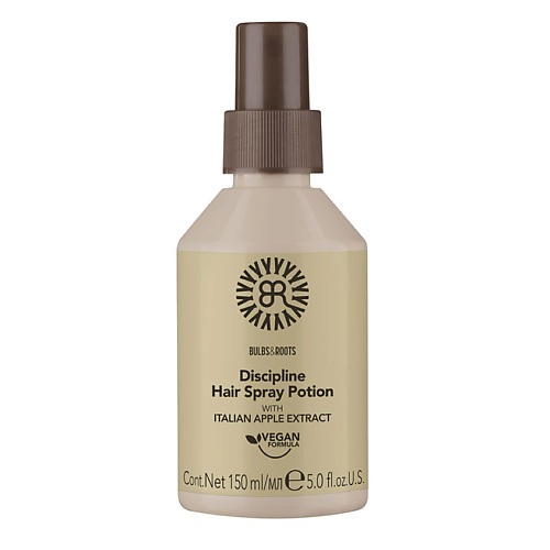 

BULBS&ROOTS Спрей для укладки непослушных волос с яблочным экстрактом, веган Discipline 150, Спрей для укладки непослушных волос с яблочным экстрактом, веган Discipline