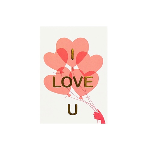

ЛЭТУАЛЬ Открытка "I LOVE U", Открытка "I LOVE U"