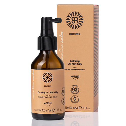 

BULBS&ROOTS Масло для кожи головы успокаивающее не жирное с экстрактом тыквы, веган Calming 100, Масло для кожи головы успокаивающее не жирное с экстрактом тыквы, веган Calming