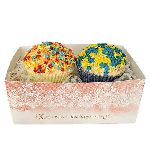 

BOMB MASTER Набор бомбочек для ванн Капкейки фруктовые, Набор бомбочек для ванн Капкейки фруктовые