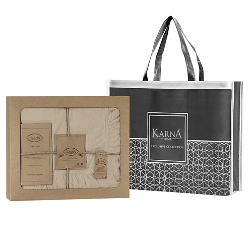 

KARNA Постельное белье STONEWASH евро с оборкой, Постельное белье STONEWASH евро с оборкой